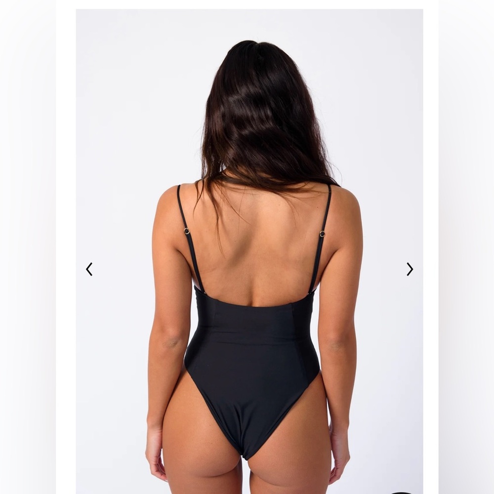 Skatie Blue and Yellow Tropical One Piece Swimsuit - Picture 15 of 16